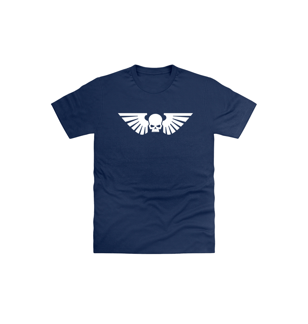 Navy Printed Kids T-Shirt